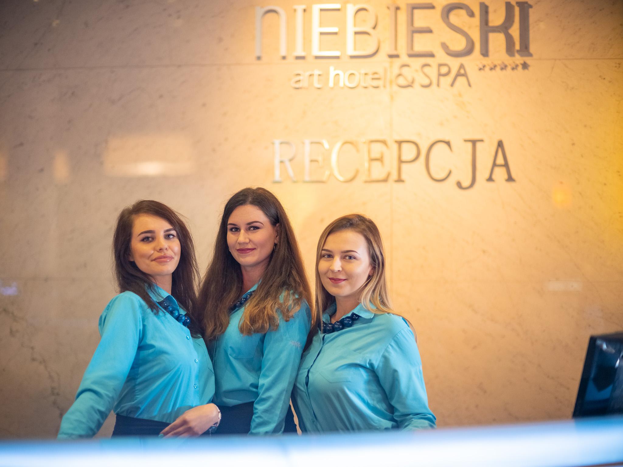 Niebieski Art Hotel & Spa Krakow Dış mekan fotoğraf Reception at the hotel